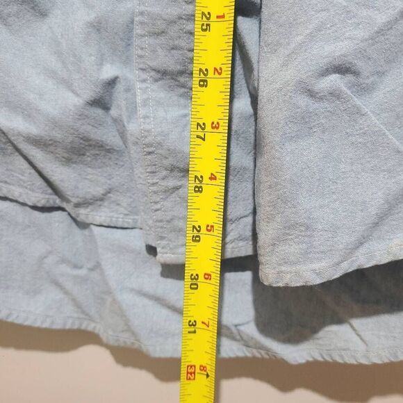 Vintage Looney Tunes Warner Bros Studio Store Men's Denim Shirt Size M 1996 - Picture 12 of 12